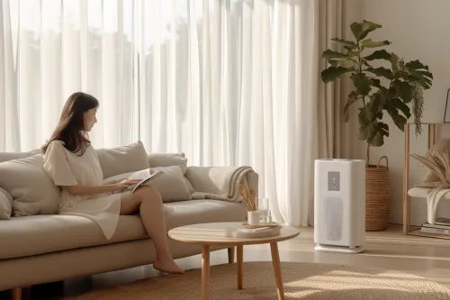 Climatiseur mobile silencieux et économe en énergie avec affichage de sa classe énergétique A+++ pour un confort optimal