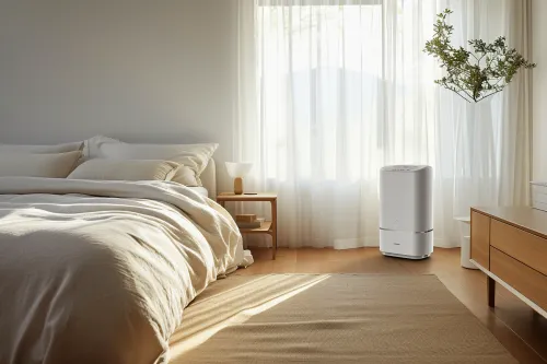 Système QuietCool Advance installé dans une pièce silencieuse, démontrant sa performance d'isolation phonique exceptionnelle