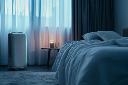 Climatisation mobile silencieuse permettant un sommeil profond et réparateur dans une chambre fraîche et confortable