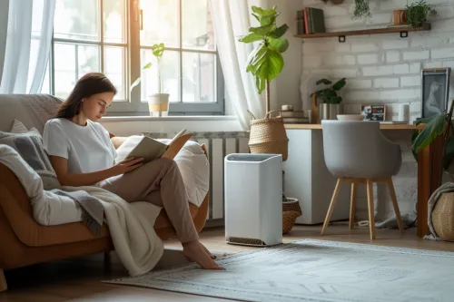 Climatiseur mobile silencieux compact idéal pour rafraîchir efficacement les petits espaces sans nuisances sonores