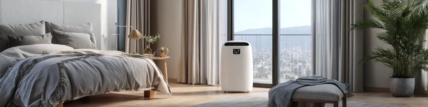 Climatiseur mobile ultra-silencieux pour chambre à coucher offrant fraîcheur optimale sans nuisance sonore